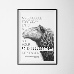 Blade Runner Poster: Self-Accusatory Depression, PKD Quote (Instant Download)