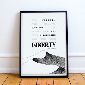 digital download printable book lovers gifts Frank Herbert Quotes Dune Quote Poster