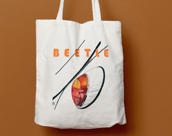 Volkswagen Beetle - Taillight Detail Minimalist German Car - Tote Bag - Canvas Bag - Recyclable - Shopping Bag - Minimalist