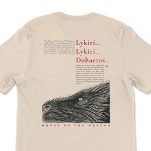 House of the Dragon T-Shirt: High Valyrian Dragon Art