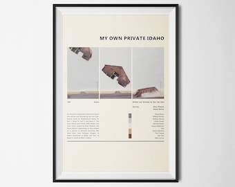 My Own Private Idaho - 1991 - Film by Gus Van Sant - Alternative Poster - Instant Download