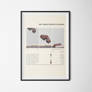My Own Private Idaho - 1991 - Film by Gus Van Sant - Alternative Poster - Instant Download
