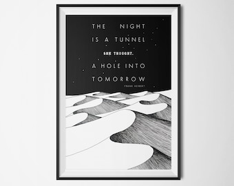 Dune Quote Poster, Frank Herbert, Science FictionPoster, Lady Jessica Quote - Instant Download