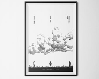 The Good, The Bad and The Ugly Minimalist Movie Poster - Instant Download