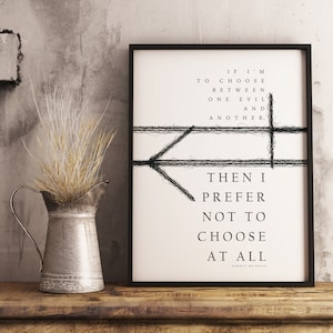 Quote Poster - Geralt of Rivia - I prefer not to - Instant download - Printable