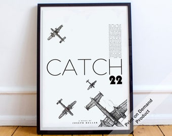 Catch 22 Joseph Heller - Book-Movie Poster - Print on Demand