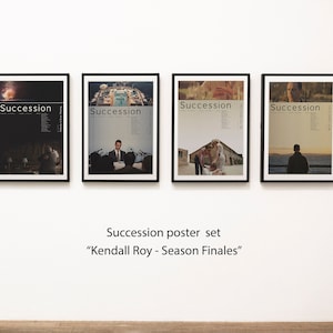 Kendall Roy - Season 1, 2, 3, 4 Finale Episodes Alternative Poster Set