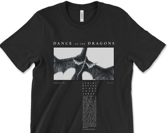 HOTD - La Danza dei Draghi - Valyrian - Soves, Arrax! - Arrax e Vhagar - T-shirt unisex dal design premium - Nera