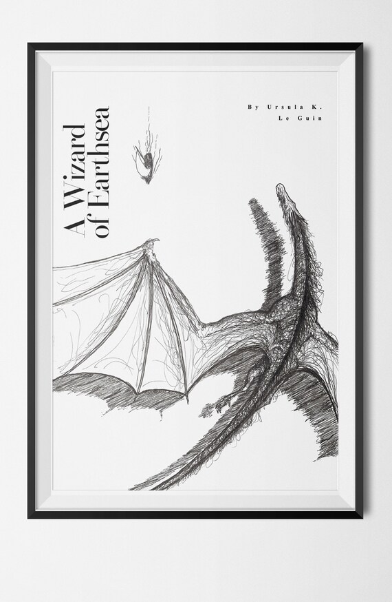 Il drago di Pendor Un mago di Earthsea Fanmade Book Poster | Etsy Italia