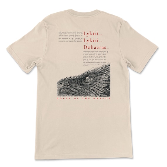 House of the Dragon T-Shirt: High Valyrian Dragon Art