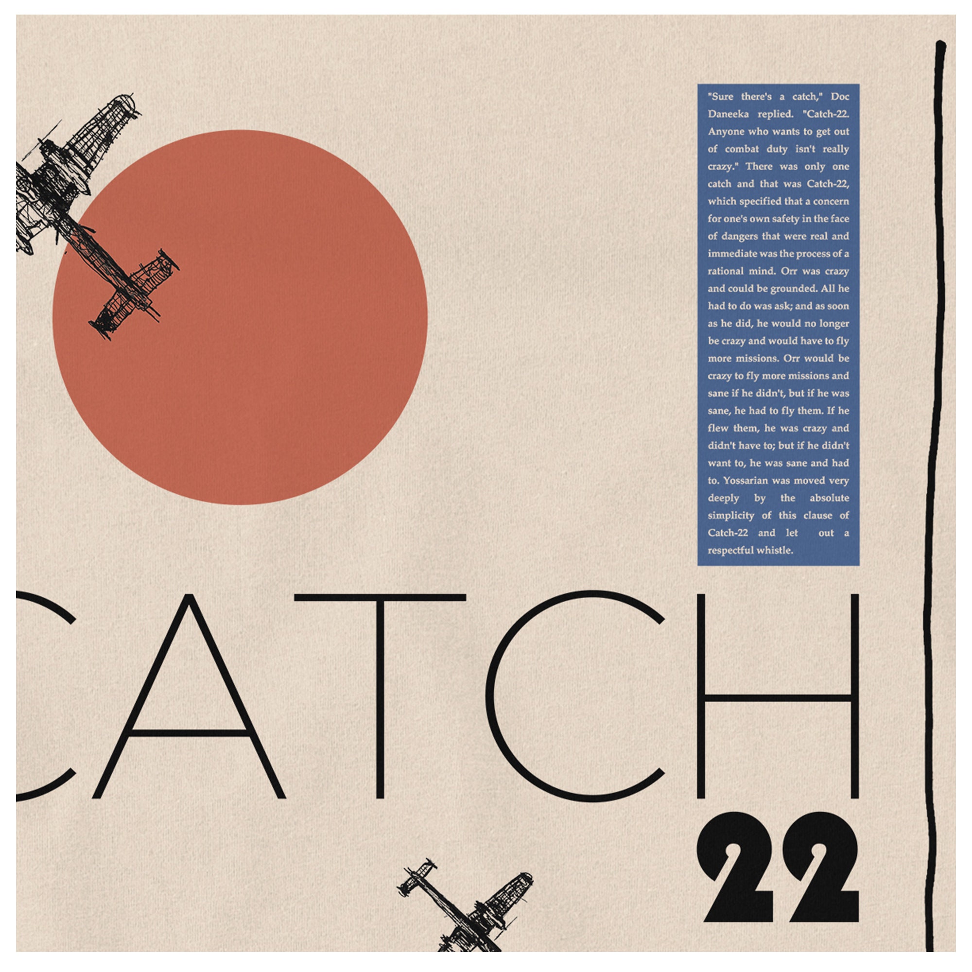 Women's T-Shirts [Out of Print] Joseph Heller / Catch-22 Tee (Natural) (US Edition) (Womens) il_1080xN.6113005755_fx9s.jpg