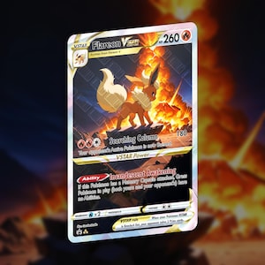 Cartão personalizado Flareon VSTAR | Cartão holográfico TCG
