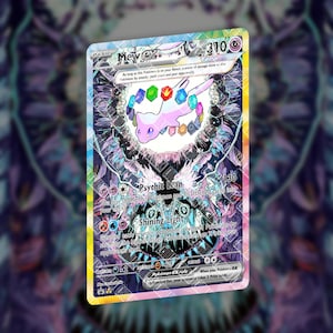 Cartão personalizado Mew Terastallize | Cartão holográfico TCG