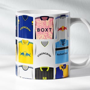 Leeds United Mug | 11oz Classic Football Kits History Ceramic Cup