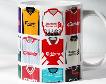 Liverpool Mug | 11oz Classic Football Kits History Ceramic Cup