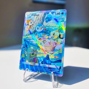 Piplup Pocket holografische kaartpromo | Op maat gemaakte TCG-kaarten