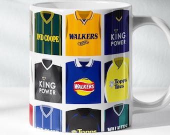Leicester Mug | 11oz Classic Football Kits History Ceramic Cup
