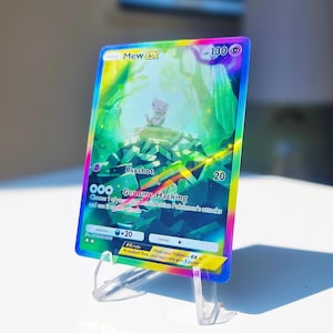 Cartão Holográfico Mew ex Pocket Mythical Island | Cartões TCG Personalizados