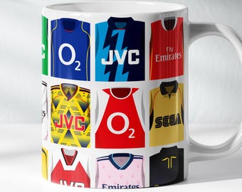 Arsenal Mug | 11oz Classic Football Kits History Ceramic Cup
