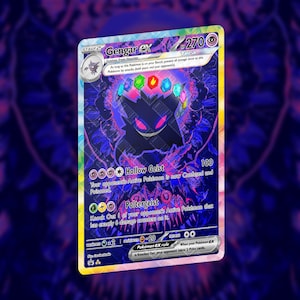 Carte personnalisée Gengar Terastallise | Carte holographique TCG