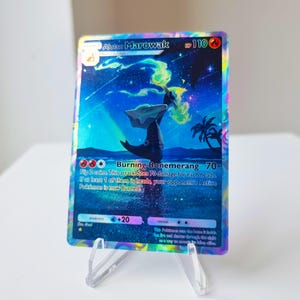 Alolan Marowak Pocket Holographic Card Celestial Guardians | Custom Made TCG Cards