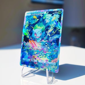 Bisasam Tasche Holographische Karte Genetic Apex | Selbst angefertigte Tcg Karten