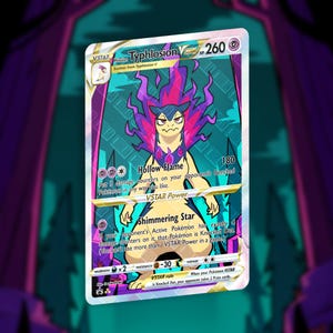 Hisuian Typhlosion VSTAR Custom Card | Holographic Card TCG