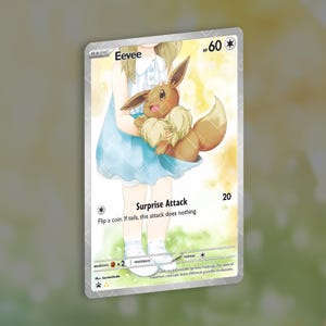 Eevee Custom Card | Holographic Card TCG