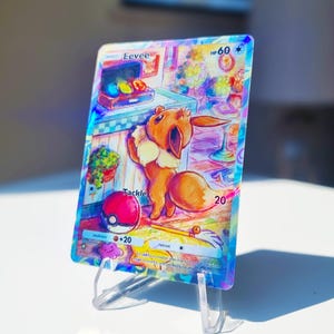 Eevee Pocket Holographic Card Genetic Apex | Karty TCG na zamówienie