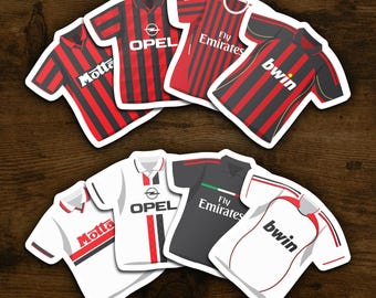 Pack 5 Stickers Milan AC - Autocollants Supporters Ultras Curva Sud