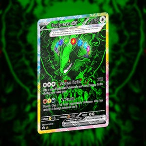 Rayquaza Terestallize Kundenspezifische Karte | Holographische Karte TKG
