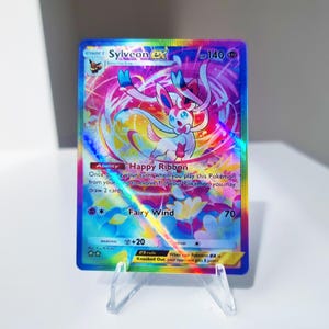 Sylveon ex Pocket Holographic Card Eevee Grove | Custom Made TCG Cards