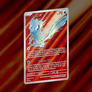 Mew Custom Card | Holographic Card TCG
