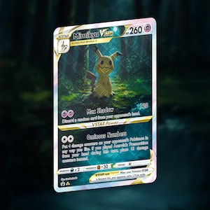 Cartão personalizado Mimikyu VSTAR | Cartão holográfico TCG