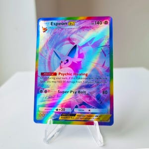 Espeon ex Pocket Holographic Card Wisdom of Sea and Sky | Custom Made TCG Cards