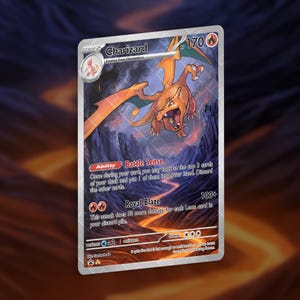 Charizard Custom Card | Holographic Card TCG