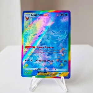 Glaceon ex Pocket Holographic Card Triumphant Light | Custom Made TCG Cards