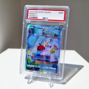 Cartão Holográfico de Bolso Mimikyu Guardiões Celestiais | Cartões TCG Personalizados