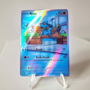 Riolu Custom Card | Holographic Card TCG