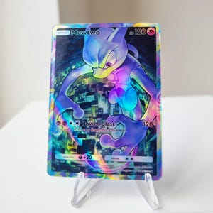 Mewtwo Pocket Holographic Card Promo | Custom Made TCG Cards