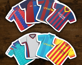 Barcelona Stickers | Set of 8 Vinyl Stickers Waterproof Football Club