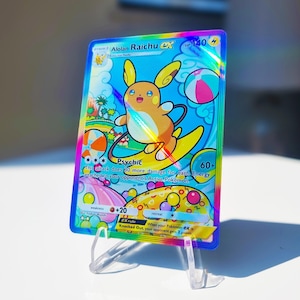Alolan Raichu Pocket holografische kaart Celestial Guardians | Op maat gemaakte TCG-kaarten