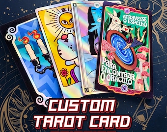 Custom Tarot Card Printing Holographic | 7cm x 12cm Personalised Print Service