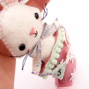 Felt PDF Sewing Pattern Little Mouse in a Stocking Christmas Ornament ...