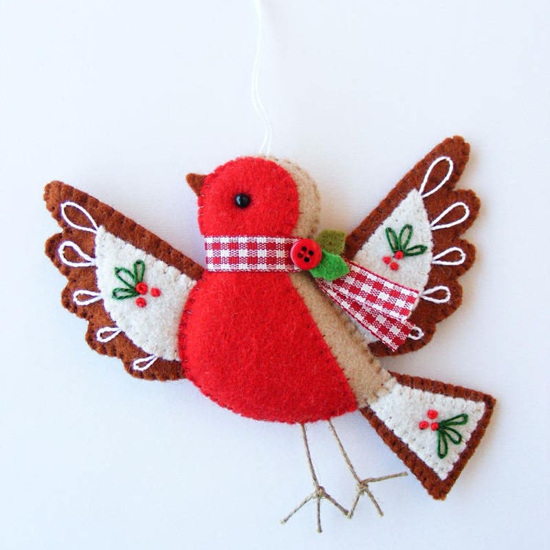 Felt Bird Pattern Etsy