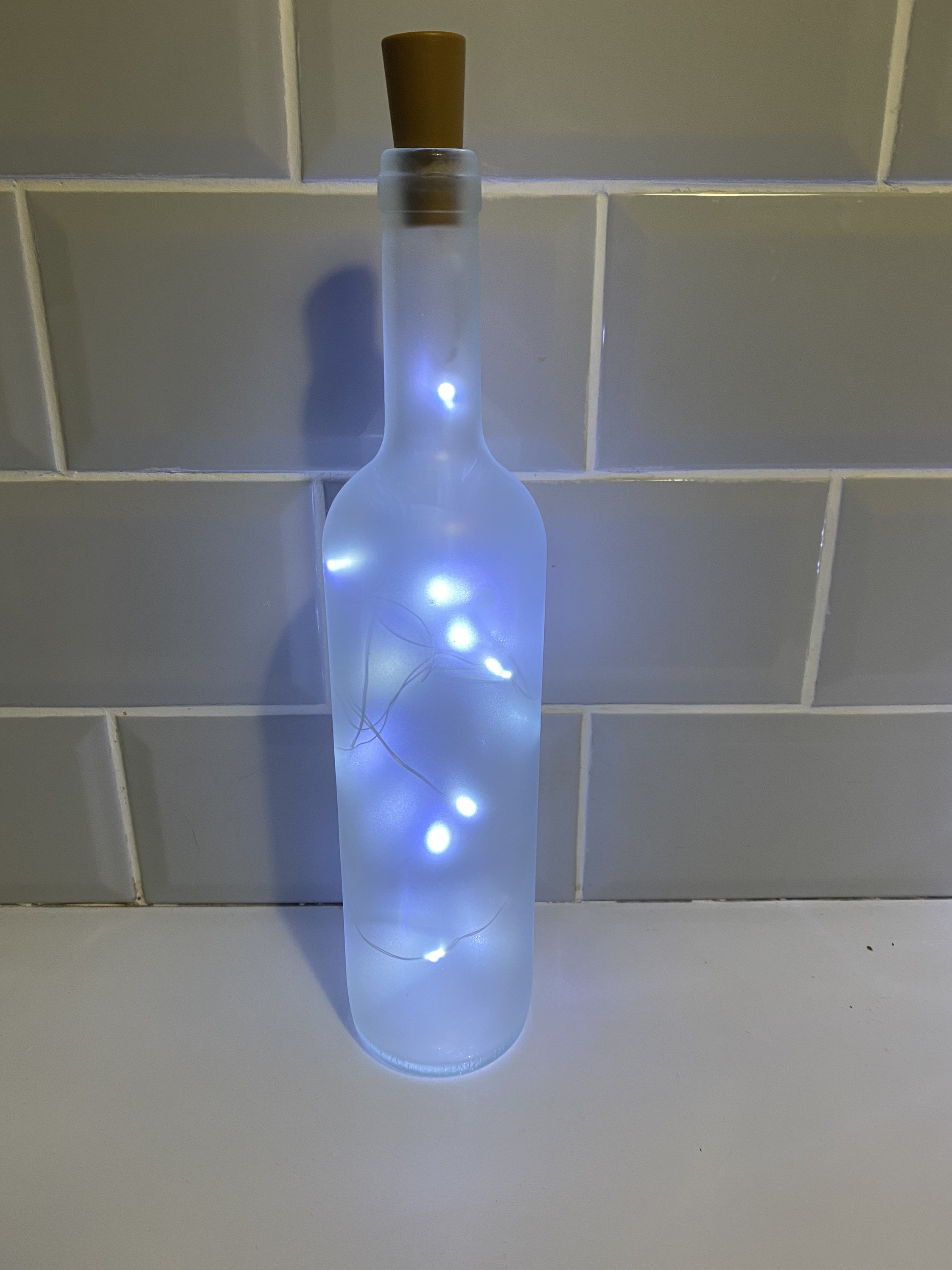 Custom Light up Frosted Bottle Etsy