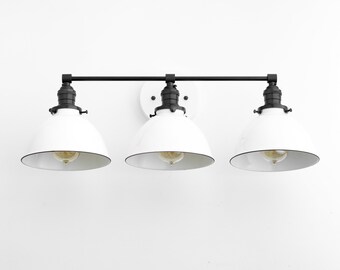 white bathroom light fixtures