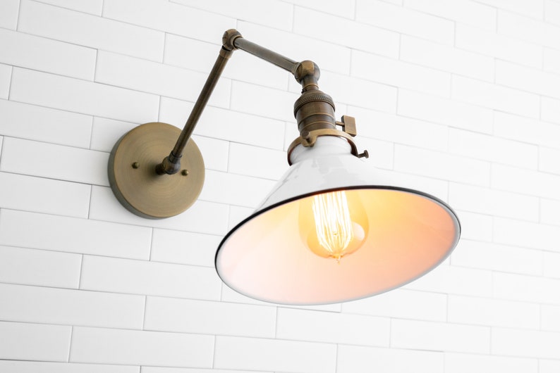 Modern Farmhouse Wall Sconce Wall Light Fixture Adjustable Sconce With Switch Model No. 3861 image 7