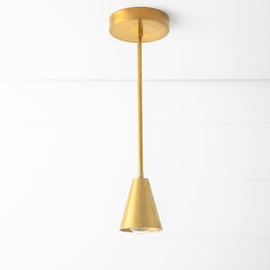 Brass Pendant Light - Cast Brass Pendant - Pendant Lights - Pendant Lighting - Model No. 1224