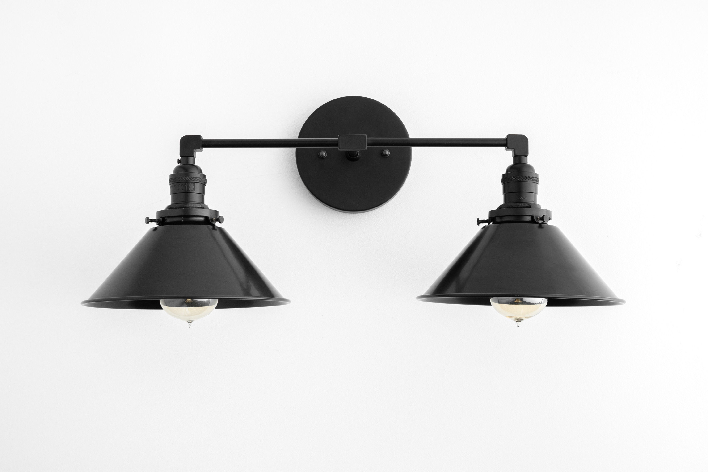 Black Brass Vanity Light Bathroom Wall Lamp Modern Fixture Mirror